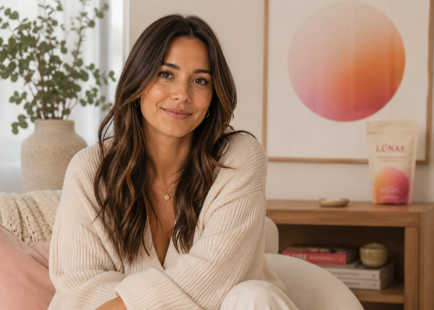 Amanda, founder of LŪNAE and mom of two